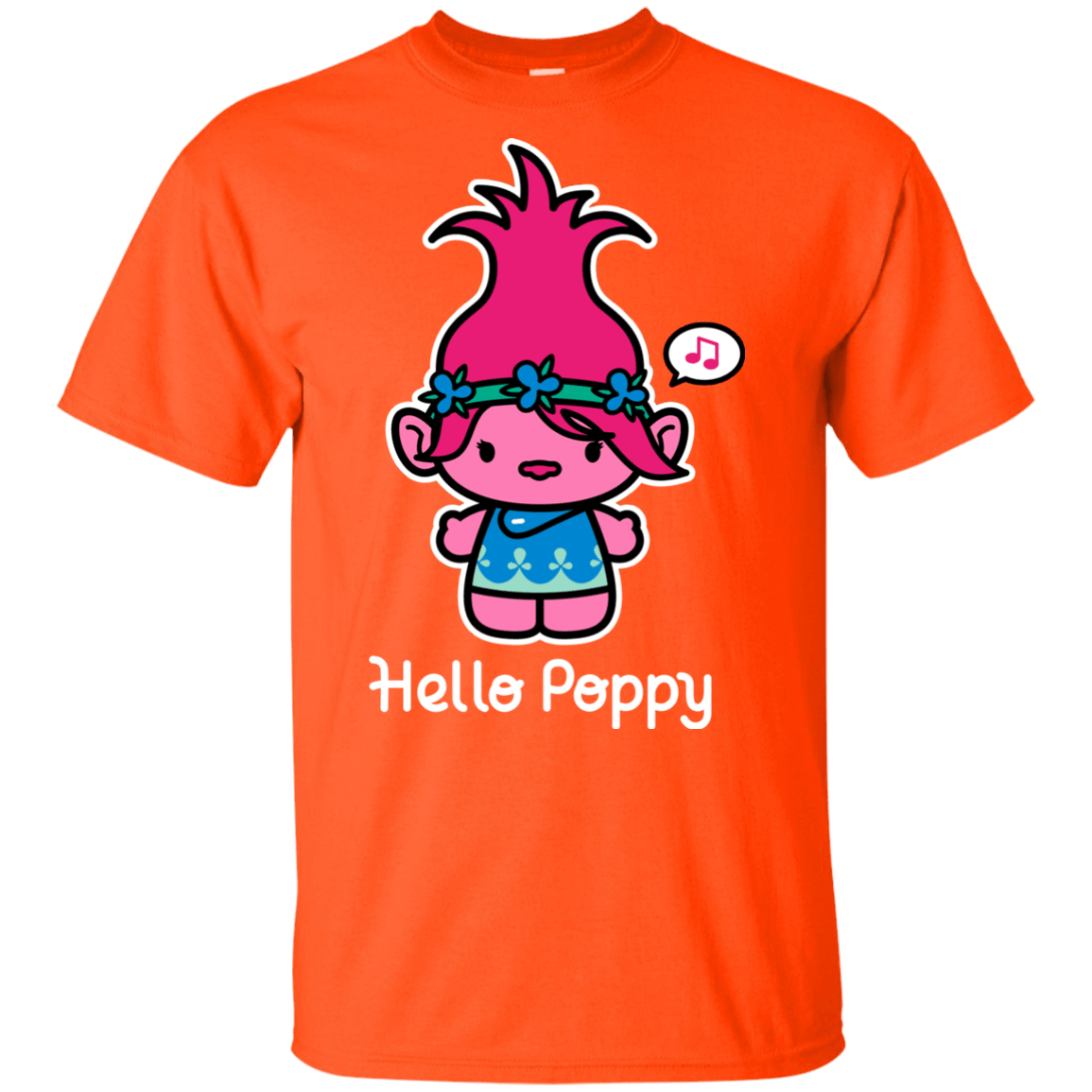 T-Shirts Orange / YXS Hello Poppy Youth T-Shirt