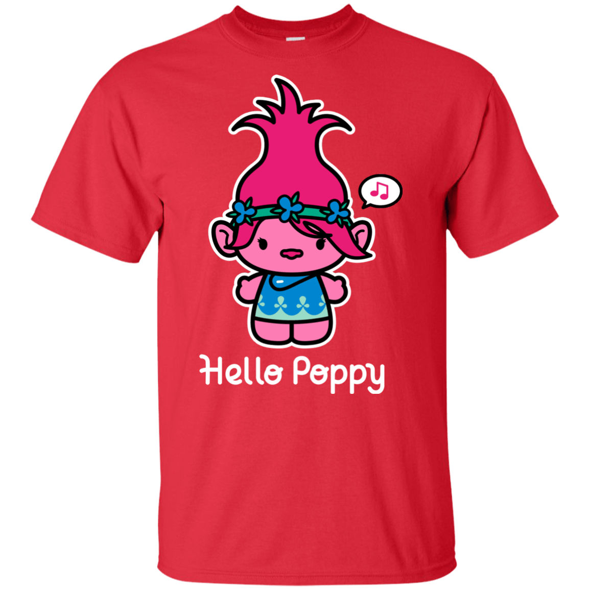 T-Shirts Red / YXS Hello Poppy Youth T-Shirt