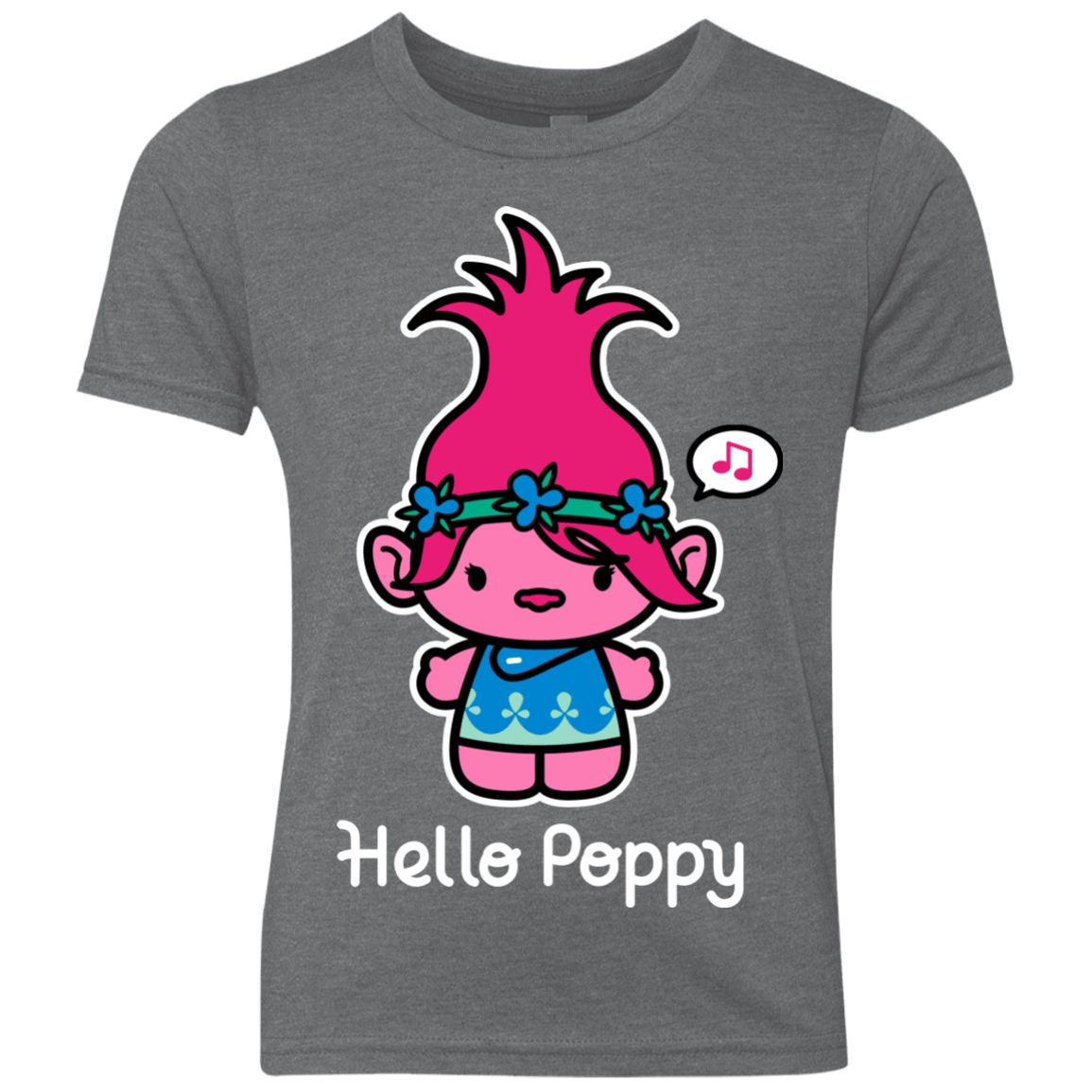 T-Shirts Premium Heather / YXS Hello Poppy Youth Triblend T-Shirt
