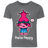 T-Shirts Premium Heather / YXS Hello Poppy Youth Triblend T-Shirt