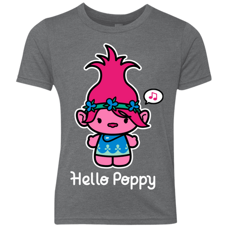 T-Shirts Premium Heather / YXS Hello Poppy Youth Triblend T-Shirt
