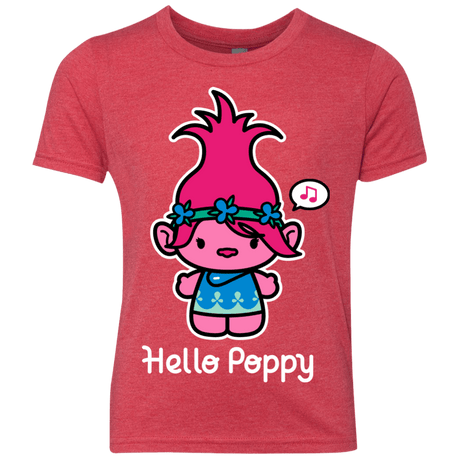 T-Shirts Vintage Red / YXS Hello Poppy Youth Triblend T-Shirt
