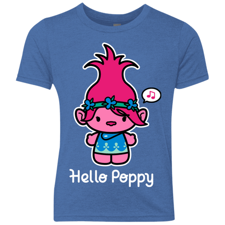 T-Shirts Vintage Royal / YXS Hello Poppy Youth Triblend T-Shirt