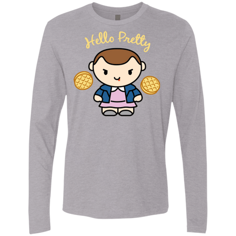 T-Shirts Heather Grey / Small Hello Pretty Men's Premium Long Sleeve