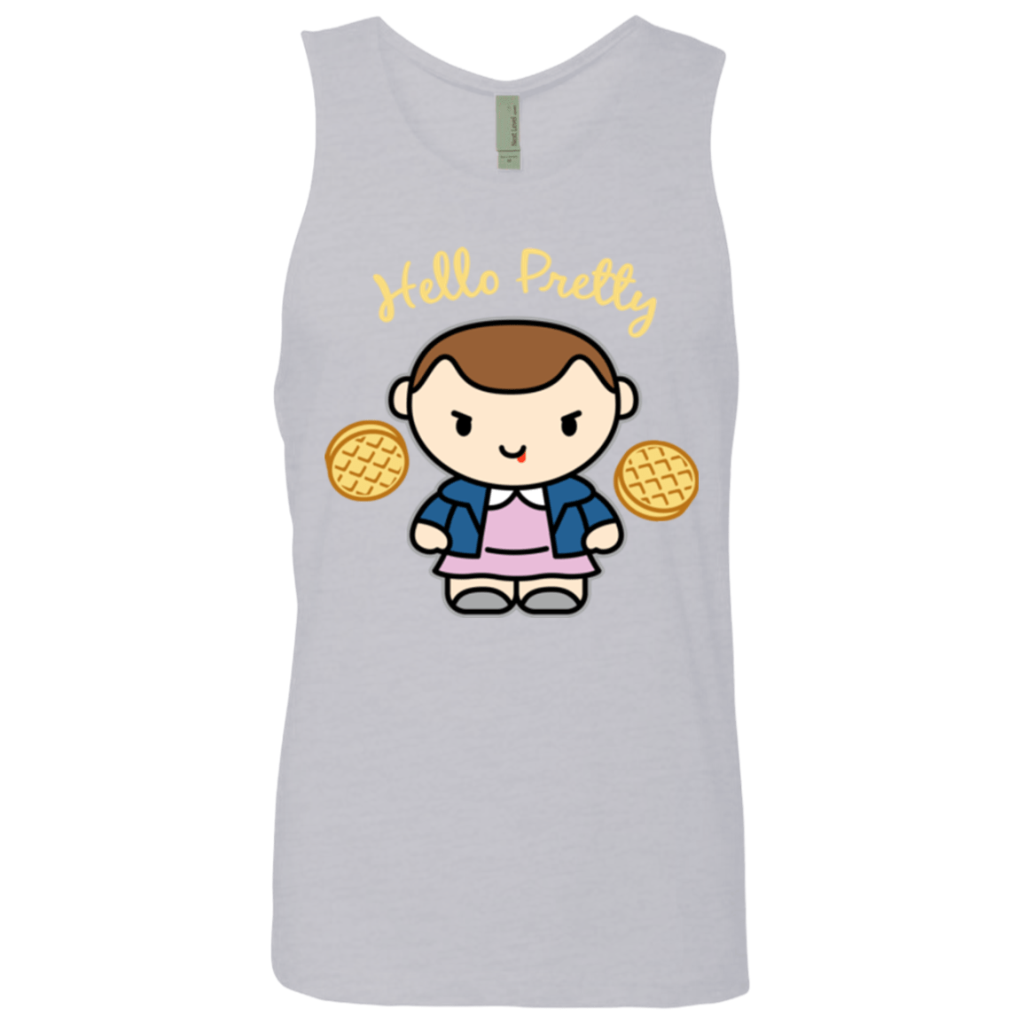T-Shirts Heather Grey / Small Hello Pretty Men's Premium Tank Top