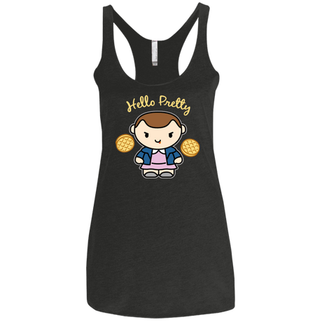 T-Shirts Vintage Black / X-Small Hello Pretty Women's Triblend Racerback Tank