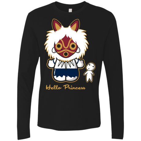 T-Shirts Black / Small Hello Princess Men's Premium Long Sleeve