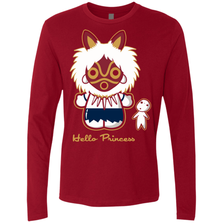 T-Shirts Cardinal / Small Hello Princess Men's Premium Long Sleeve