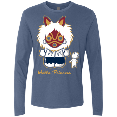 T-Shirts Indigo / Small Hello Princess Men's Premium Long Sleeve