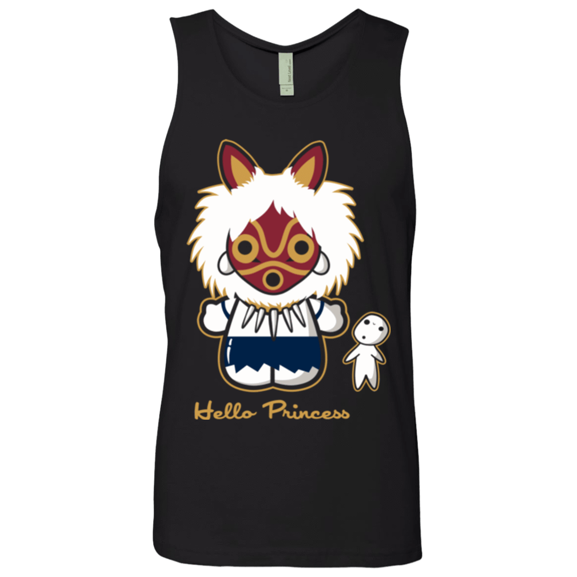 T-Shirts Black / Small Hello Princess Men's Premium Tank Top