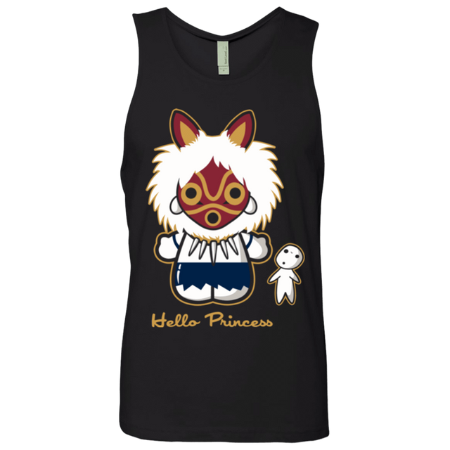 T-Shirts Black / Small Hello Princess Men's Premium Tank Top