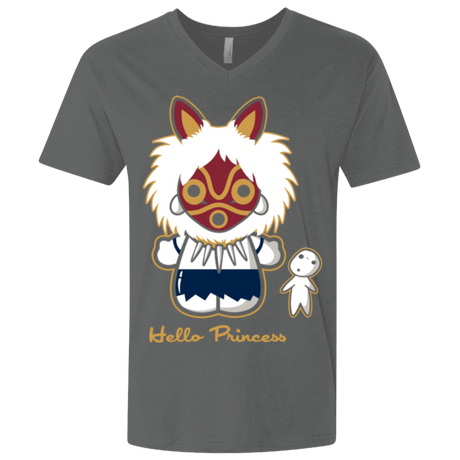 T-Shirts Heavy Metal / X-Small Hello Princess Men's Premium V-Neck