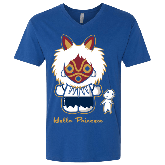 T-Shirts Royal / X-Small Hello Princess Men's Premium V-Neck