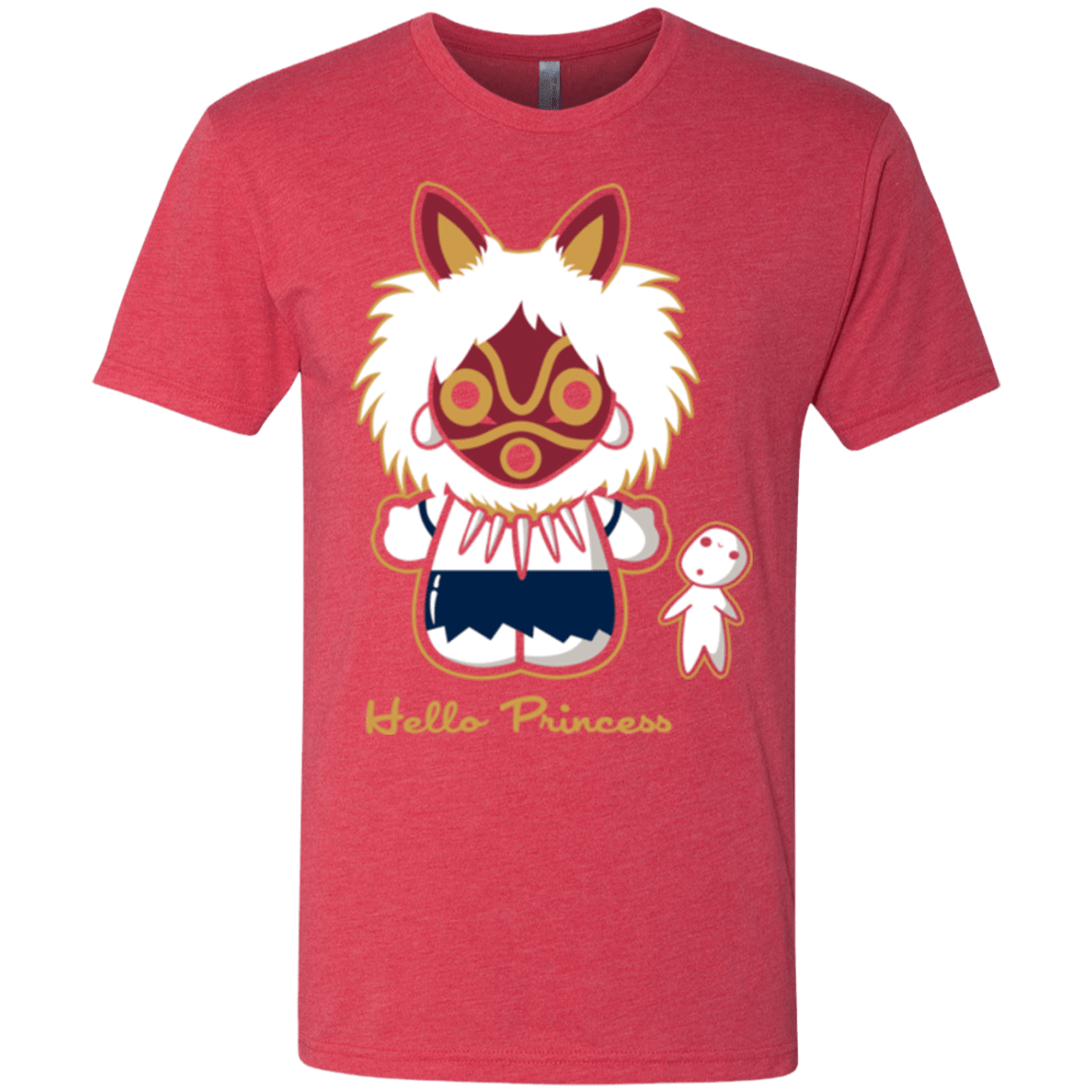 T-Shirts Vintage Red / Small Hello Princess Men's Triblend T-Shirt