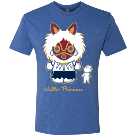 T-Shirts Vintage Royal / Small Hello Princess Men's Triblend T-Shirt