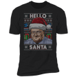 T-Shirts Black / X-Small Hello Santa Ugly Sweater Men's Premium T-Shirt