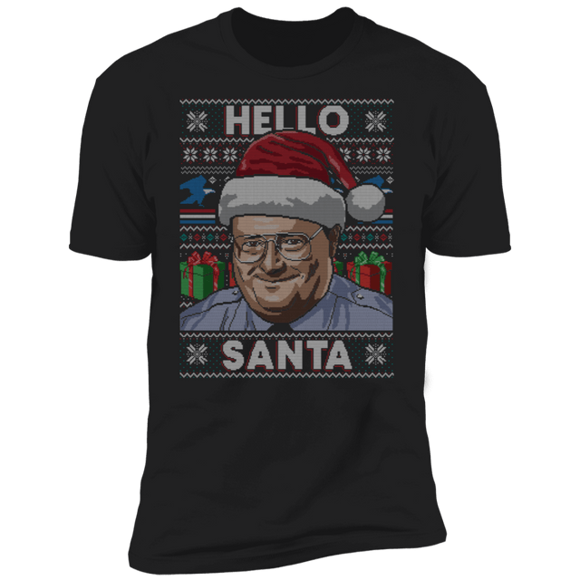T-Shirts Black / X-Small Hello Santa Ugly Sweater Men's Premium T-Shirt