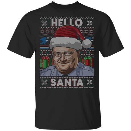 T-Shirts Black / YXS Hello Santa Ugly Sweater Youth T-Shirt
