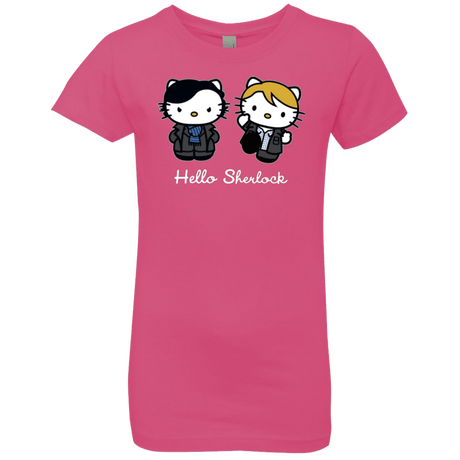 T-Shirts Hot Pink / YXS Hello Sherlock Girls Premium T-Shirt