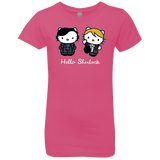 T-Shirts Hot Pink / YXS Hello Sherlock Girls Premium T-Shirt