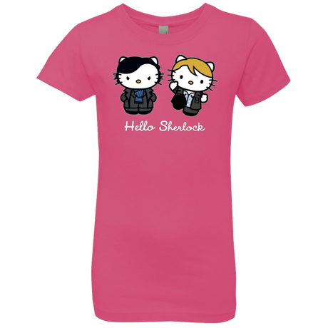 T-Shirts Hot Pink / YXS Hello Sherlock Girls Premium T-Shirt
