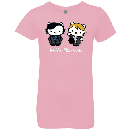 T-Shirts Light Pink / YXS Hello Sherlock Girls Premium T-Shirt