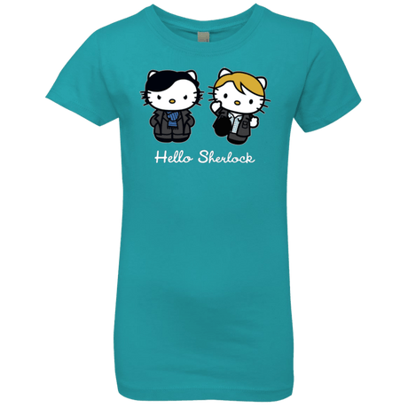 T-Shirts Tahiti Blue / YXS Hello Sherlock Girls Premium T-Shirt