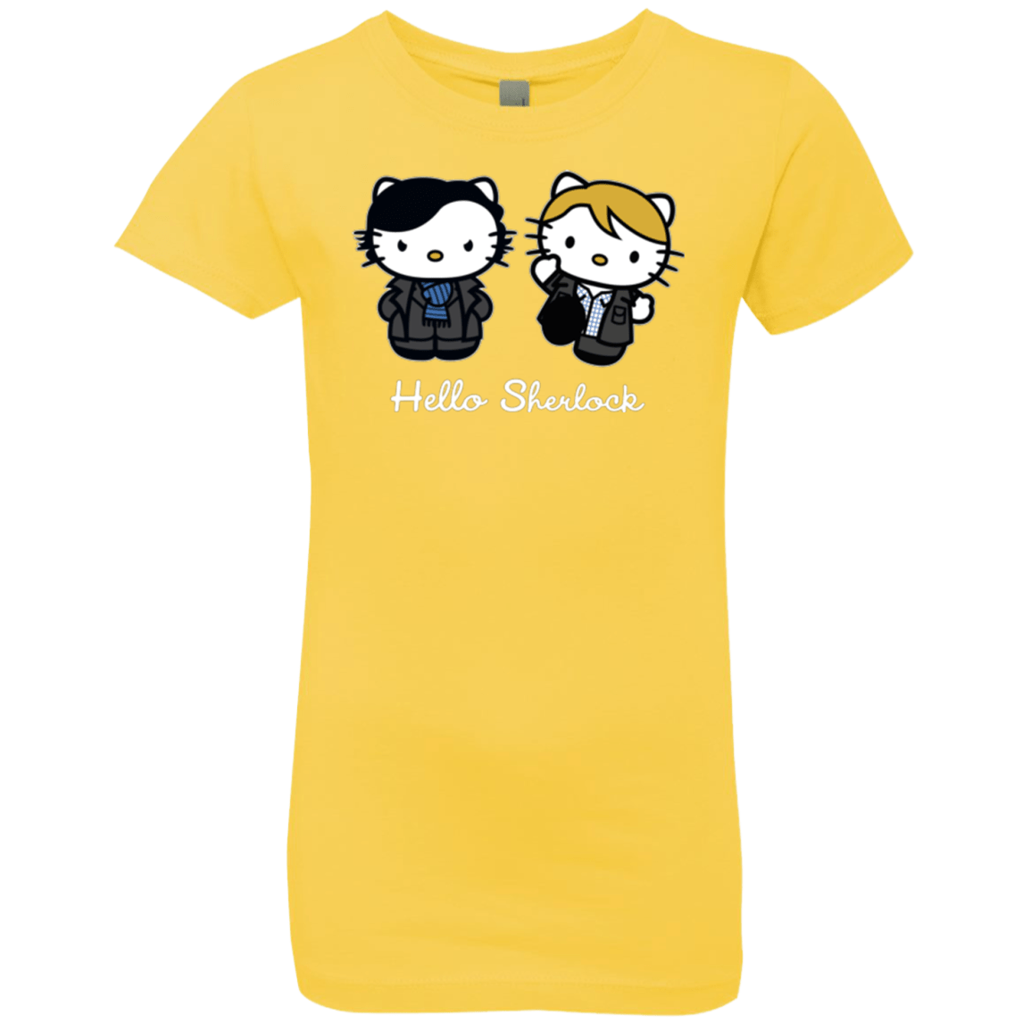 T-Shirts Vibrant Yellow / YXS Hello Sherlock Girls Premium T-Shirt