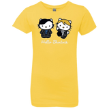 T-Shirts Vibrant Yellow / YXS Hello Sherlock Girls Premium T-Shirt