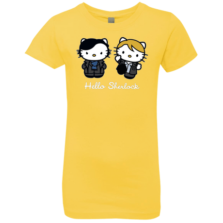 T-Shirts Vibrant Yellow / YXS Hello Sherlock Girls Premium T-Shirt