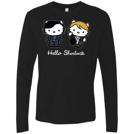 T-Shirts Black / Small Hello Sherlock Men's Premium Long Sleeve