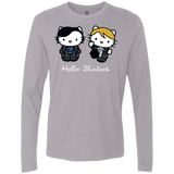 T-Shirts Heather Grey / Small Hello Sherlock Men's Premium Long Sleeve