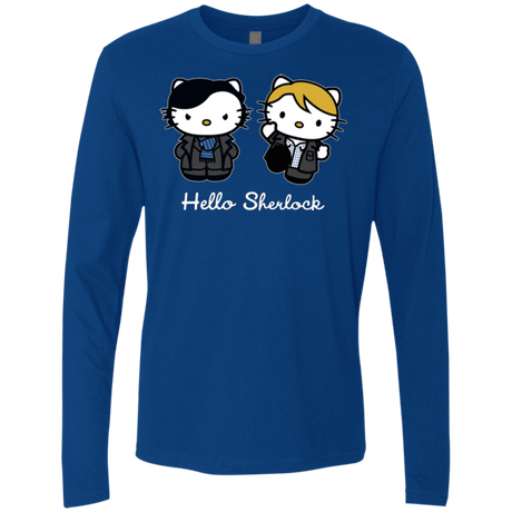 T-Shirts Royal / Small Hello Sherlock Men's Premium Long Sleeve
