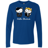 T-Shirts Royal / Small Hello Sherlock Men's Premium Long Sleeve