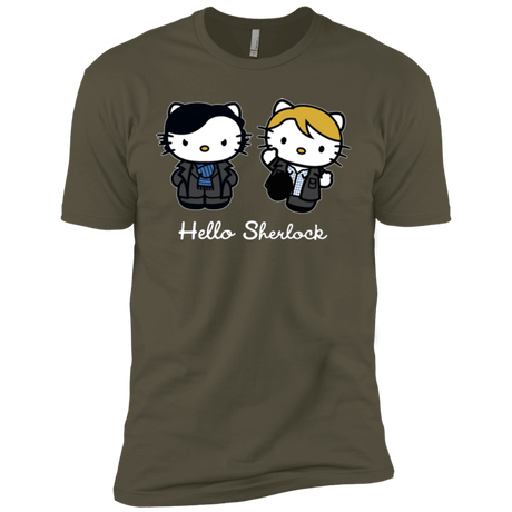 T-Shirts Military Green / X-Small Hello Sherlock Men's Premium T-Shirt