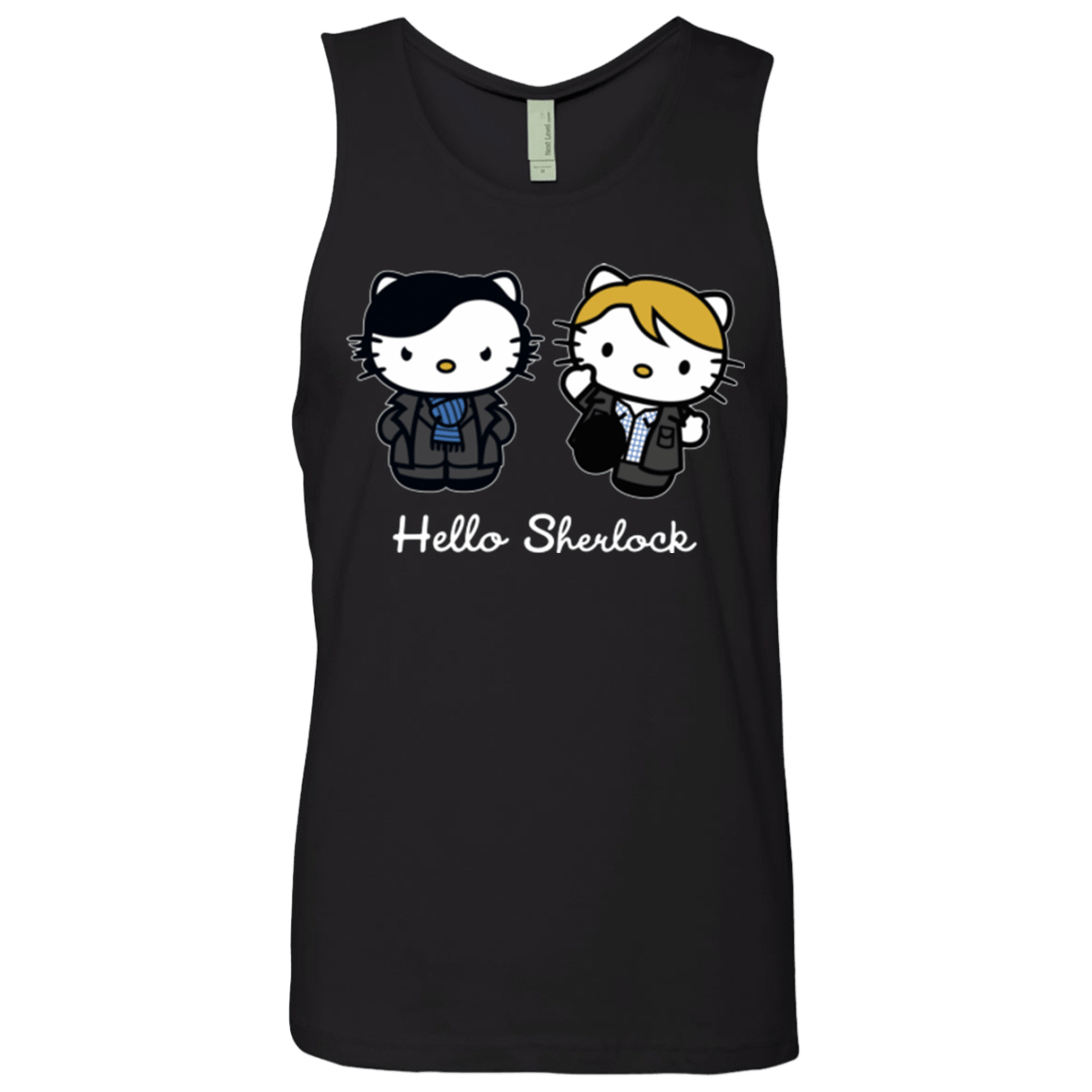T-Shirts Black / Small Hello Sherlock Men's Premium Tank Top