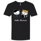 T-Shirts Black / X-Small Hello Sherlock Men's Premium V-Neck