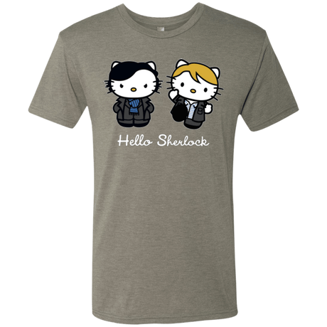 T-Shirts Venetian Grey / Small Hello Sherlock Men's Triblend T-Shirt