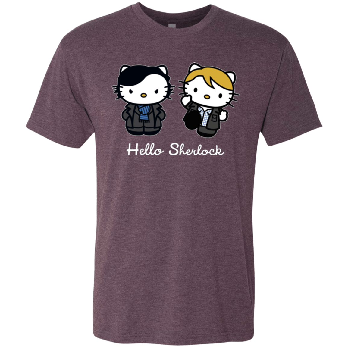 T-Shirts Vintage Purple / Small Hello Sherlock Men's Triblend T-Shirt
