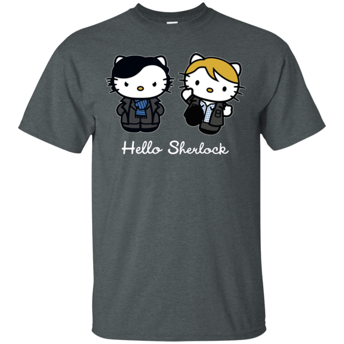 T-Shirts Dark Heather / Small Hello Sherlock T-Shirt