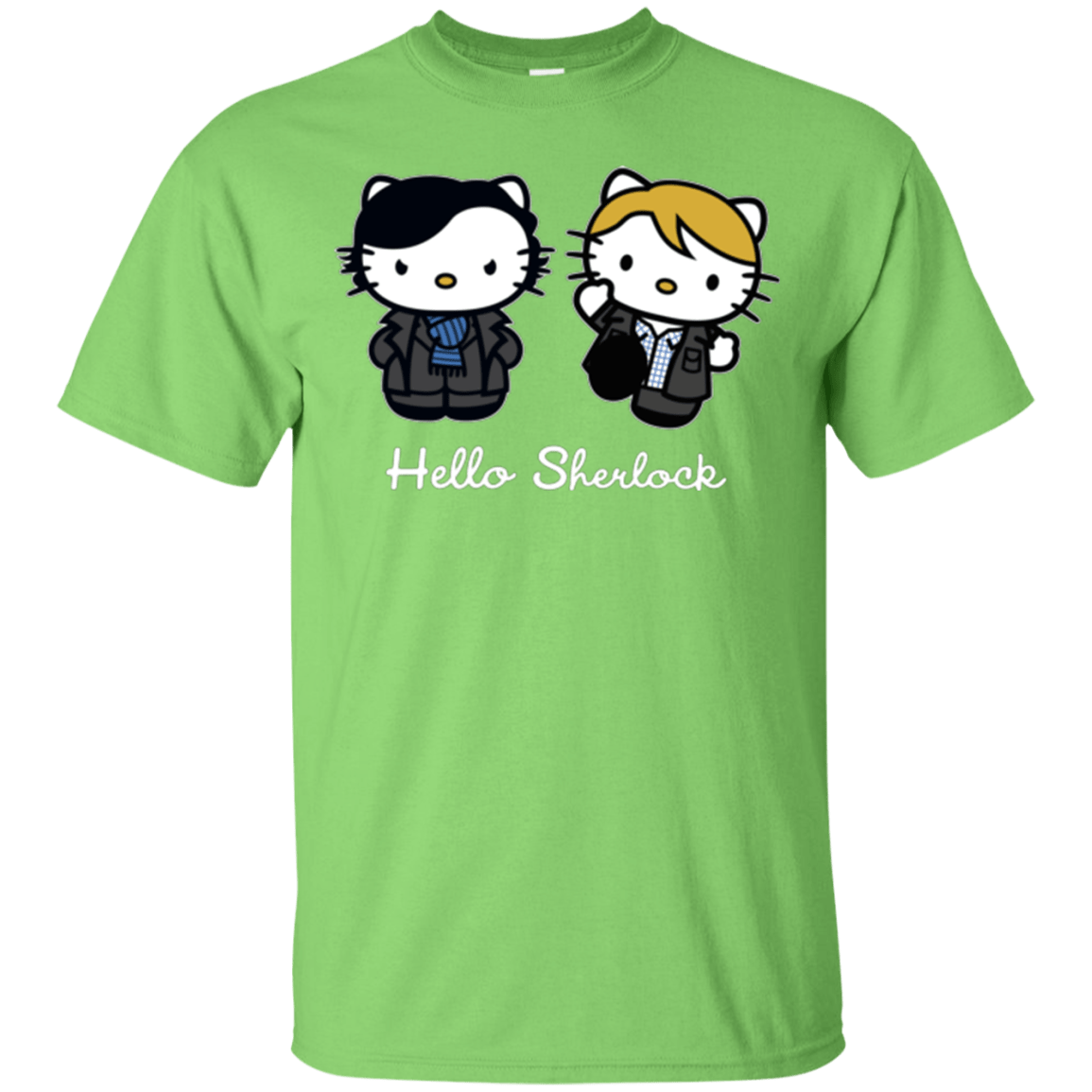 T-Shirts Lime / Small Hello Sherlock T-Shirt