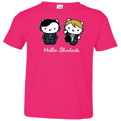 T-Shirts Hot Pink / 2T Hello Sherlock Toddler Premium T-Shirt