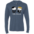 T-Shirts Indigo / X-Small Hello Sherlock Triblend Long Sleeve Hoodie Tee