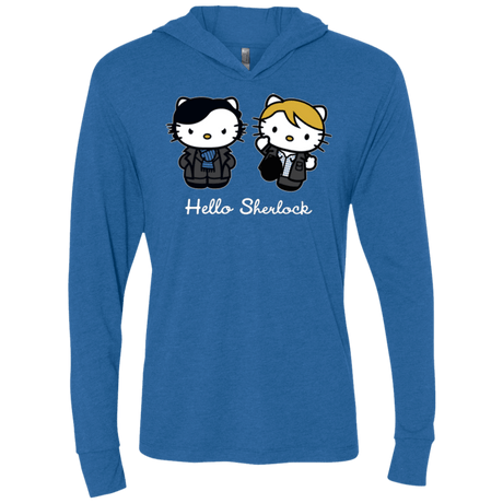 T-Shirts Vintage Royal / X-Small Hello Sherlock Triblend Long Sleeve Hoodie Tee