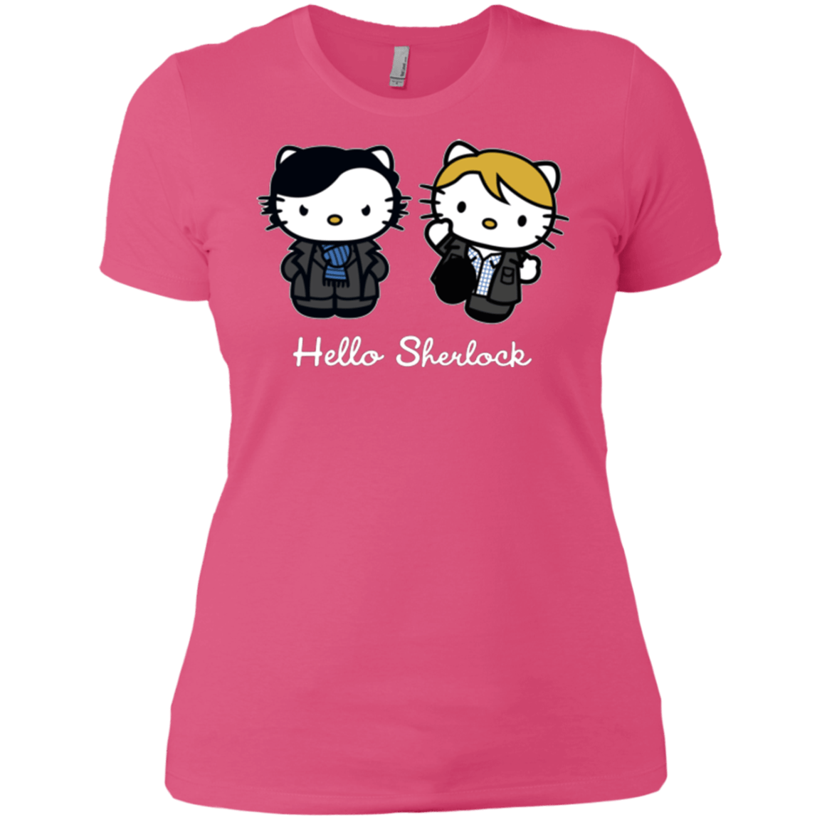 T-Shirts Hot Pink / X-Small Hello Sherlock Women's Premium T-Shirt