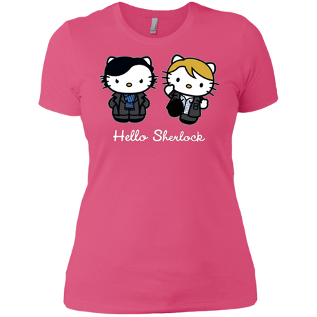 T-Shirts Hot Pink / X-Small Hello Sherlock Women's Premium T-Shirt