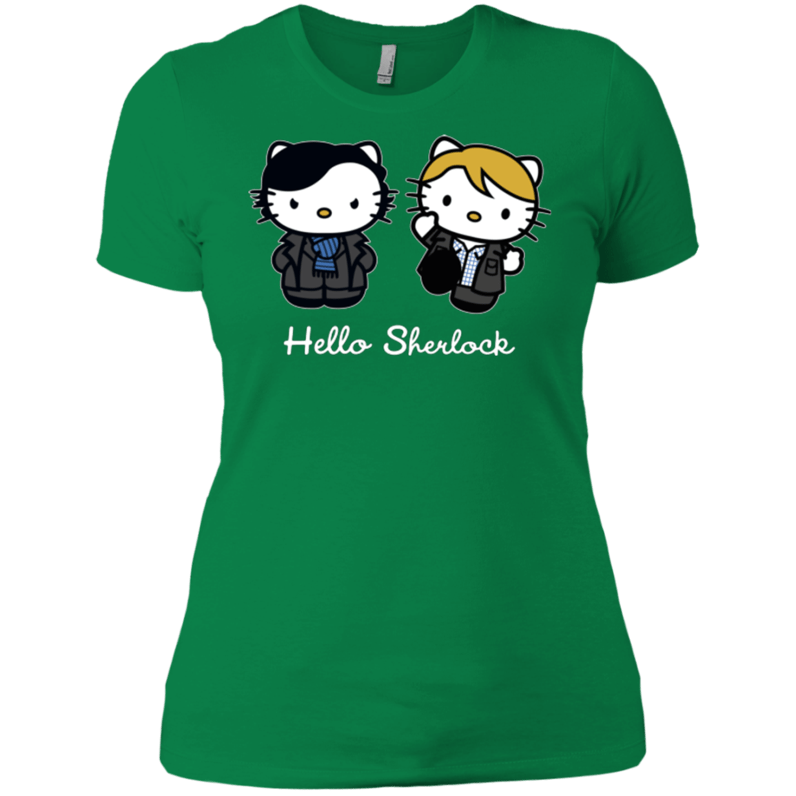 T-Shirts Kelly Green / X-Small Hello Sherlock Women's Premium T-Shirt