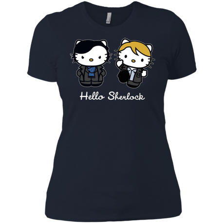 T-Shirts Midnight Navy / X-Small Hello Sherlock Women's Premium T-Shirt