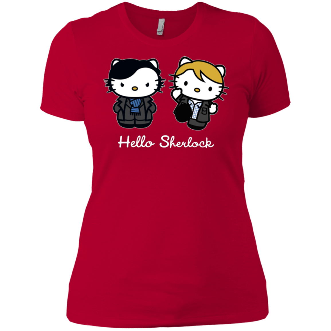 T-Shirts Red / X-Small Hello Sherlock Women's Premium T-Shirt