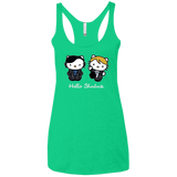 T-Shirts Envy / X-Small Hello Sherlock Women's Triblend Racerback Tank